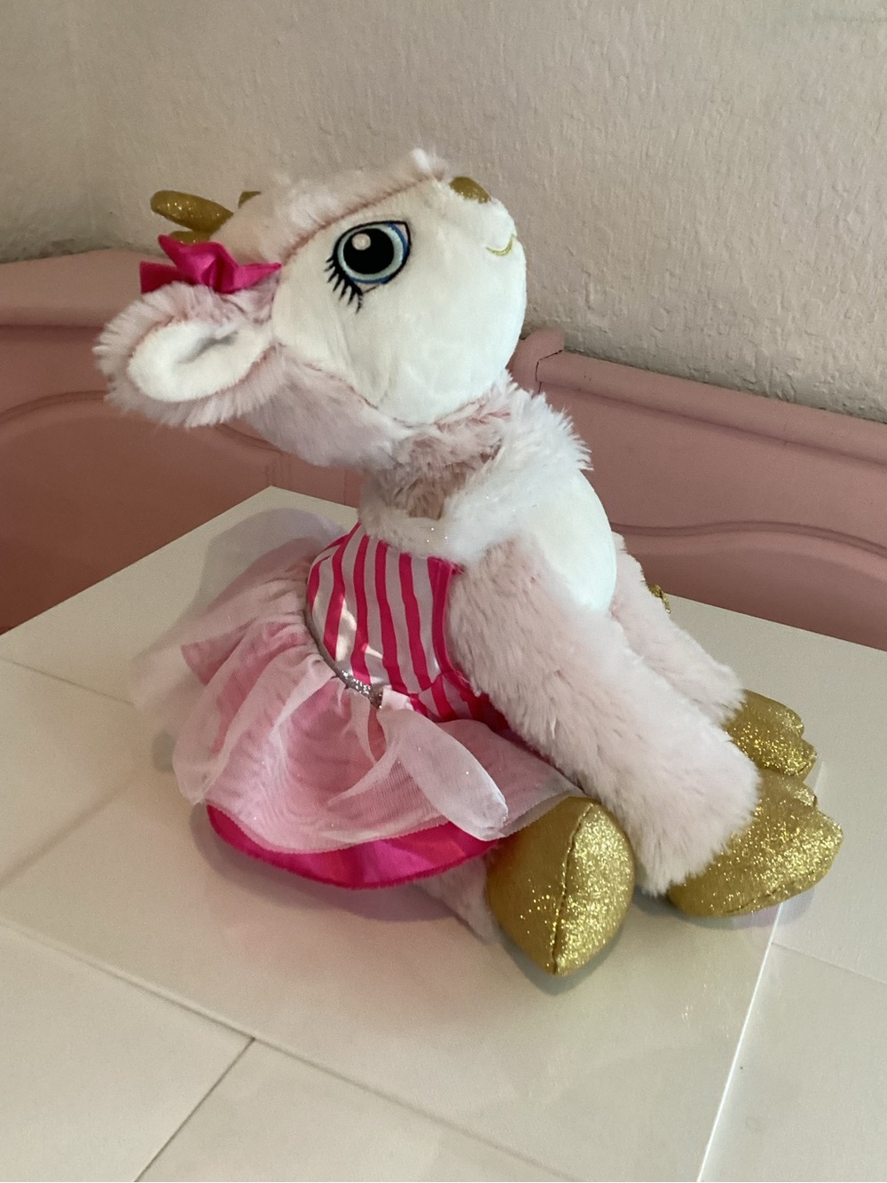 Build A Bear 15” 2021 Artichoke Reindeer Plush Gold Hooves W/ Clothes Girl deer